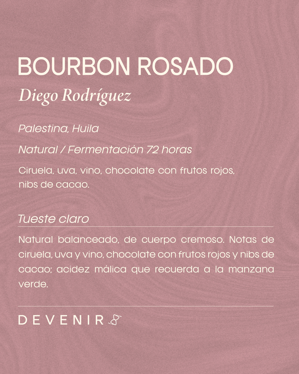 Bourbon Rosado Natural