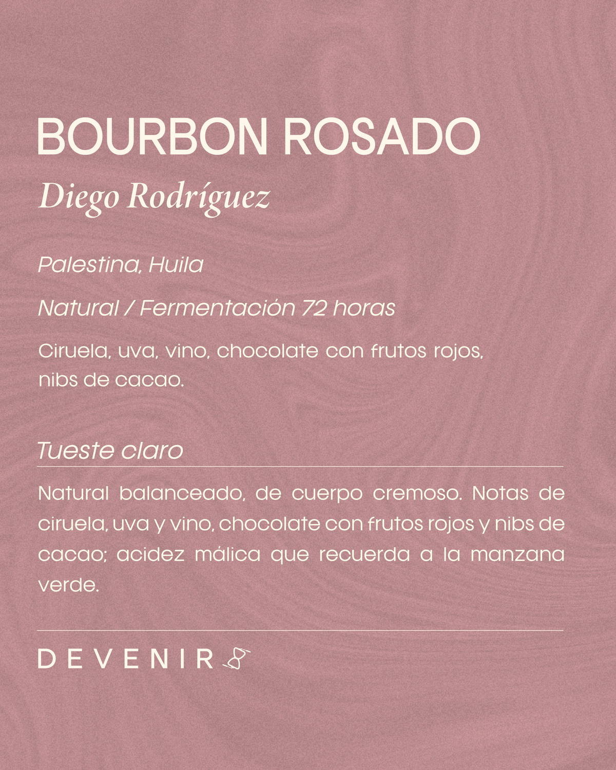 Bourbon Rosado Natural