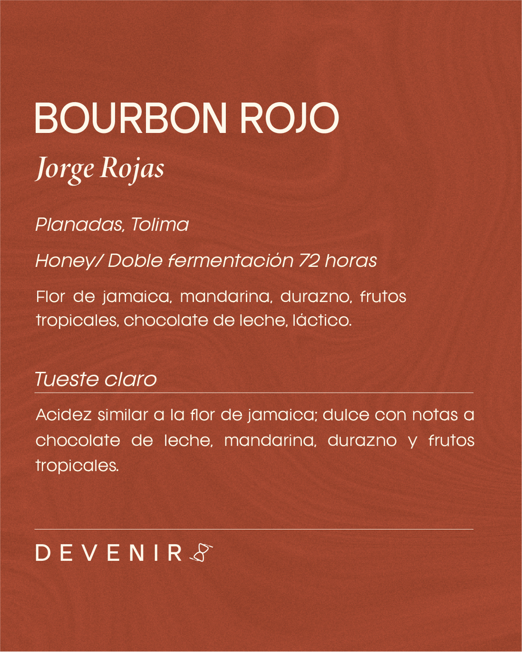 Bourbon Rojo Honey